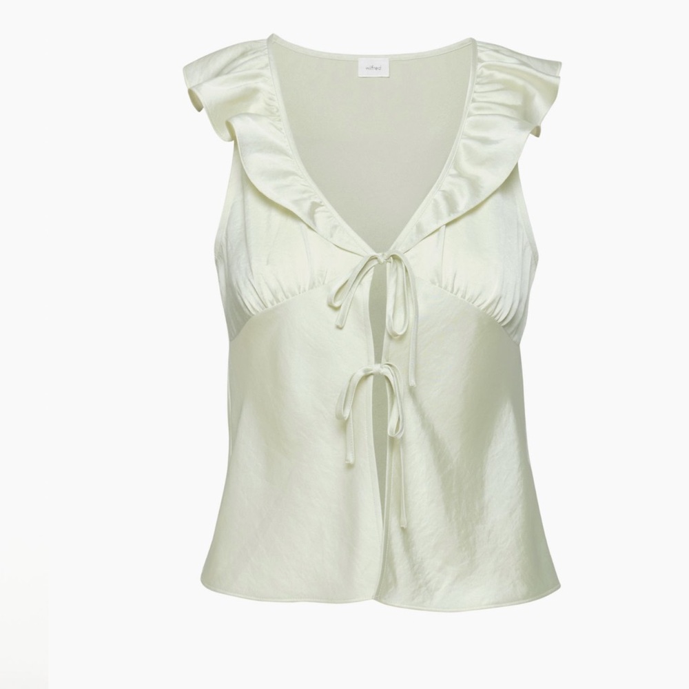ISO In Search of Aritzia Wilfred Tonka Tank Top in colour Rainwash Green